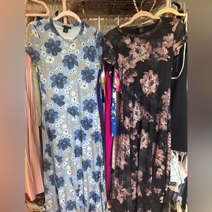 2!!! Rachel Zoe Black and Pink Floral Dress